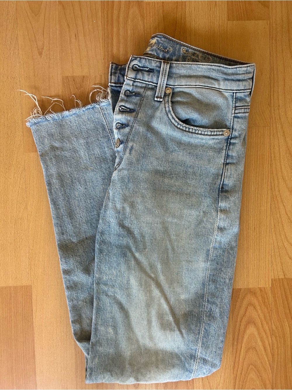 7 For All Mankind High Rise Skinny Ankle Jeans, 26, great condition